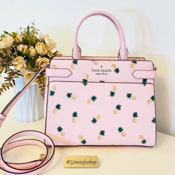 kate spade Handbags - Kate spade purse staci medium pineapple satchel shoulder bag